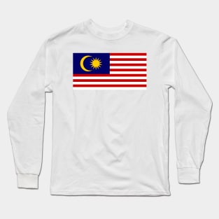 Flag of Malaysia Long Sleeve T-Shirt